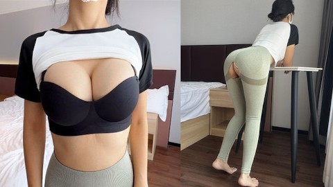 给老公戴绿帽的瑜伽少妇，翘着臀急着让我操！国语微剧情 - Pornhub